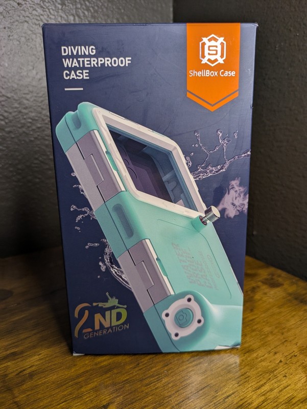 NEW ShellBox Diving Case 2nd Gen for IPhone/Samsung Galaxy, Universal Teal/Blue