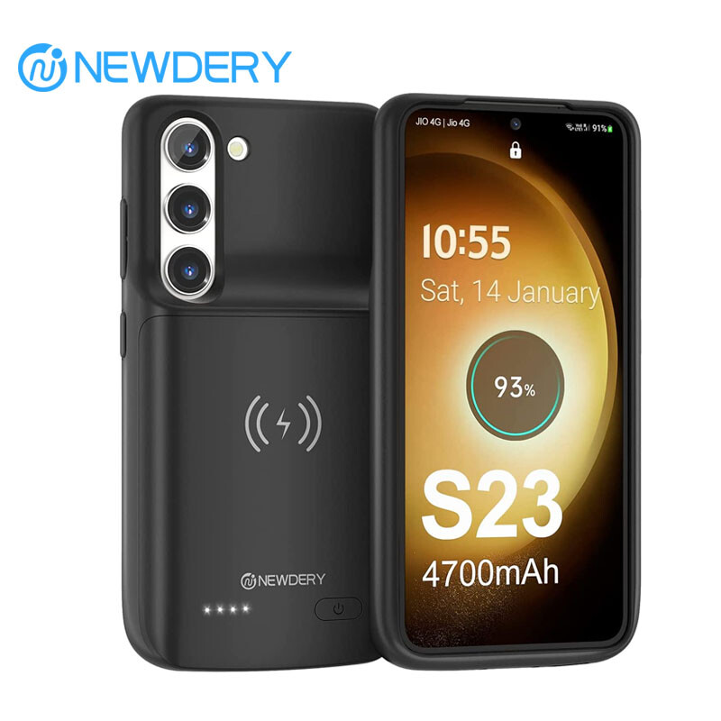 NEWDERY Battery Charger Case For Samsung Galaxy S23 (6.1″)Wireless Charging Case