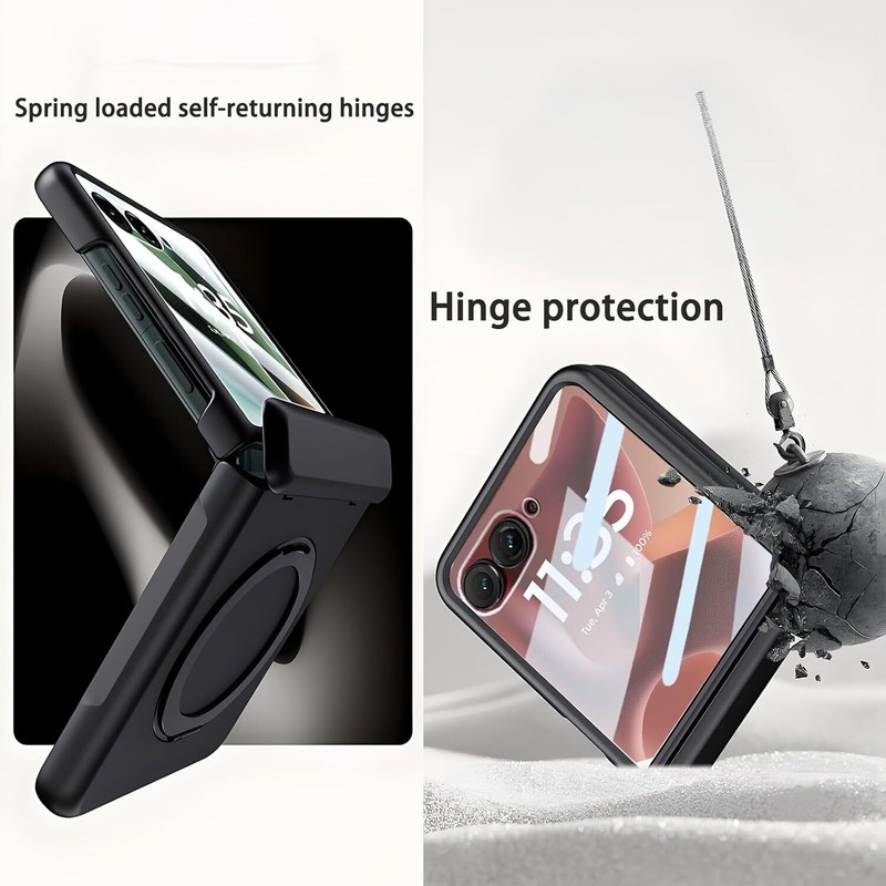 For Motorola Razr Ultra 2025/Razr 2024 Magnetic Hinge Case with Screen Protector gallery