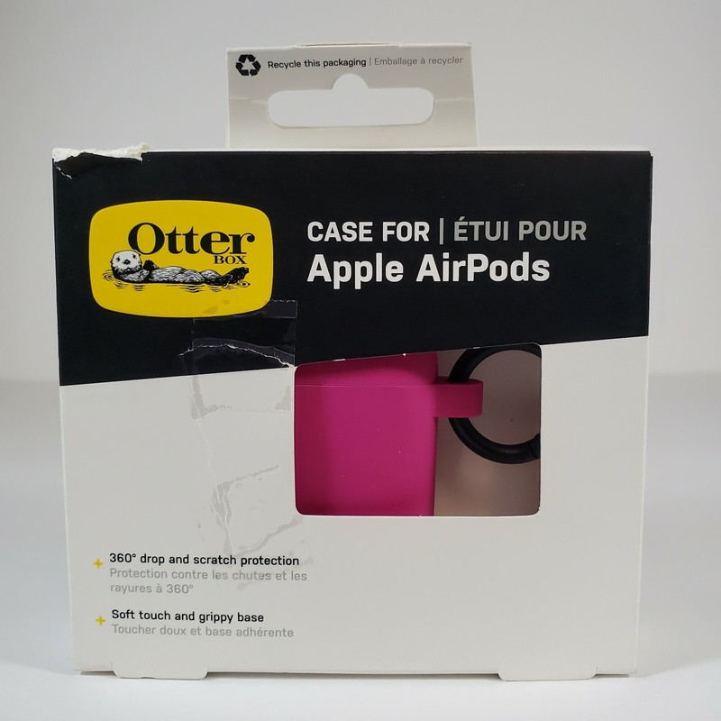 OtterBox Apple AirPods 1st & 2nd Gen Silicone Case Strawberry Short Dark Pink