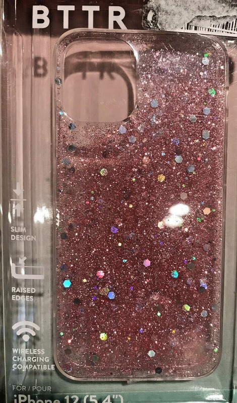 Pink Glitter iPhone Case BTTR CASE iPhone 12 (5.4") Cover iPhone 12 Case gallery
