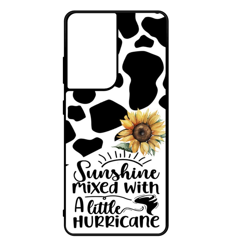 Cow Print Western Cowgirl Sunflower Phone Case for Galaxy Shockproof Durable gallery