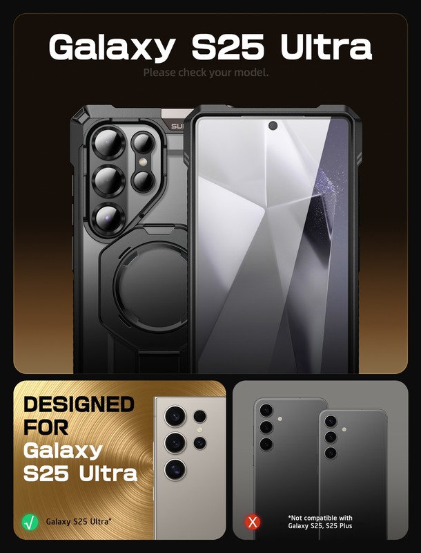 For Samsung Galaxy S25Ultra, SUPCASE Strong Magnetic Case Protective Stand Cover gallery