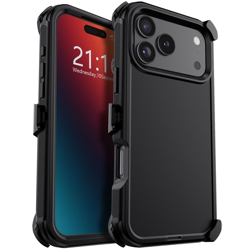 For iPhone 17 Pro Max/17 Air/Pro/17 Case Shockproof Drop Protection Cover + Clip gallery