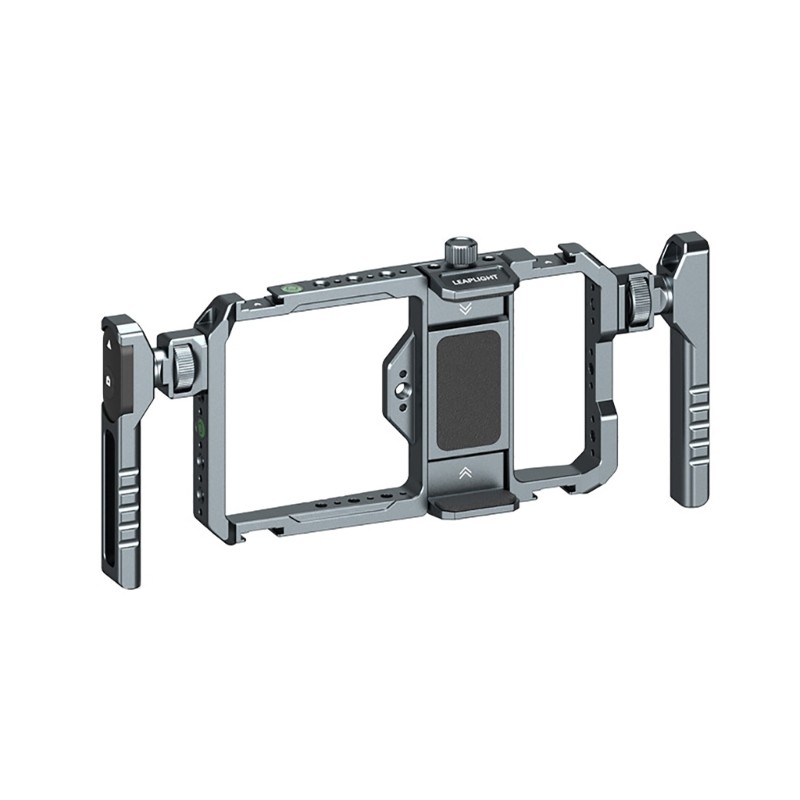 Heavy Duty Aluminum Smartphone Cage Protective Rubber Padding AntiScratch