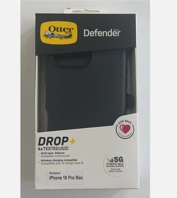 New Otterbox iphone 16 pro max Defender Case W Holster Clip CASE US Seller