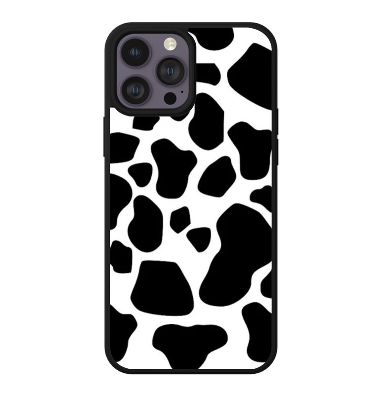 Cow Print Western Country Phone Case Womens Girls Shockproof Durable Protective