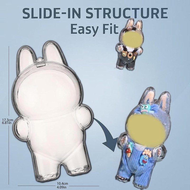 Protective Case for LABUBU The Monsters Exciting Macaron Acrylic Display Case gallery