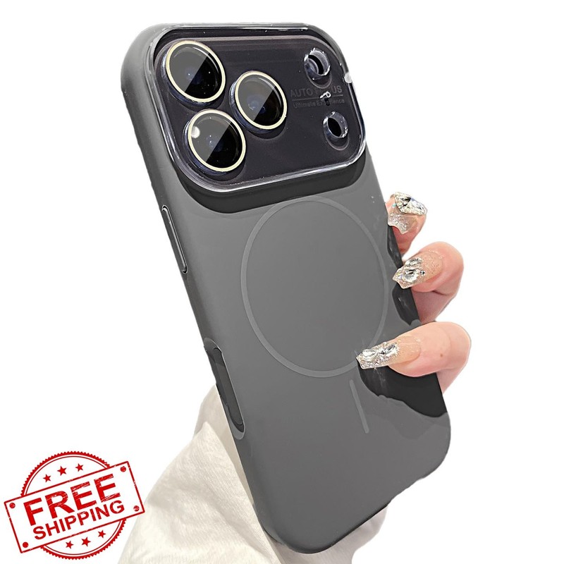 Giziuocase iPhone 17 Air MagSafe Case Black Lens Protection
