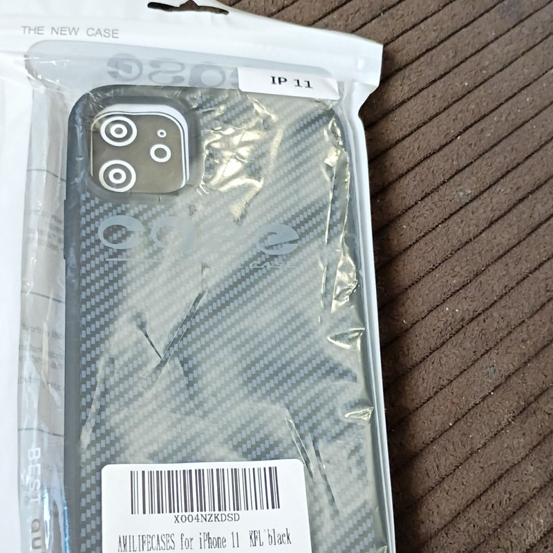 AMLIFECASES iPhone 11 Black Patterned Ultra Slim Anti-Scratch Hard Case