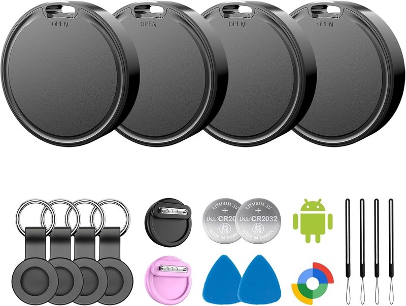 Air Tags for Android,Air Tags-4 Pack Android,Air Tracker Tags with 4 Case,2 Year