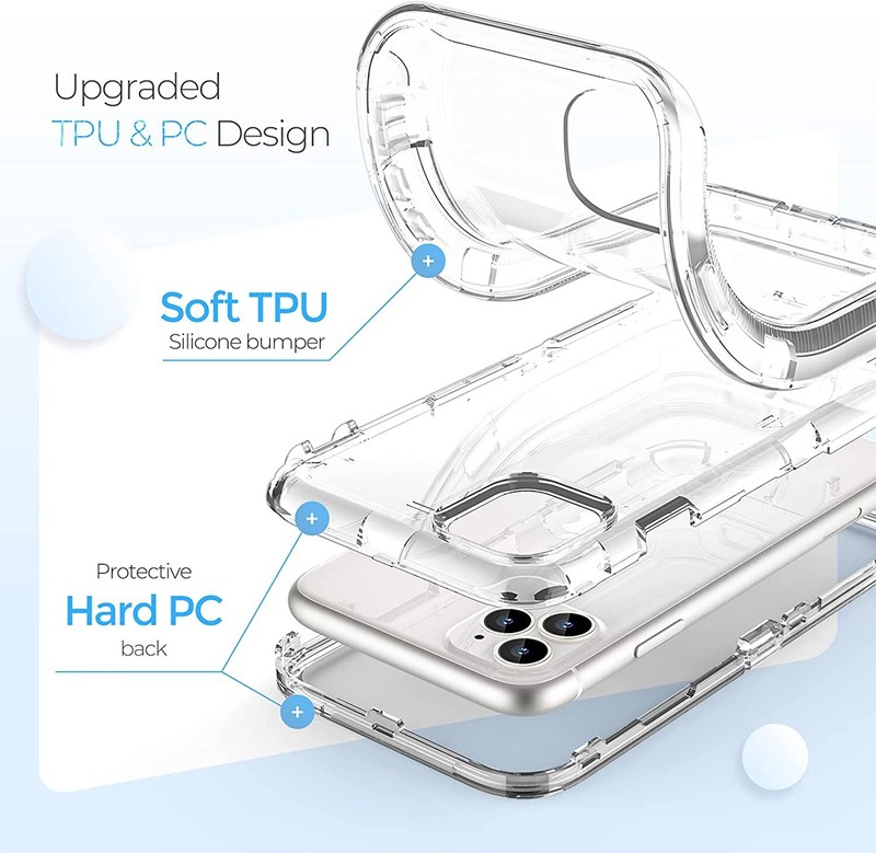 Shockproof Clear Case For iPhone 14 Plus 13 12 11 Pro Max + Screen Protector gallery