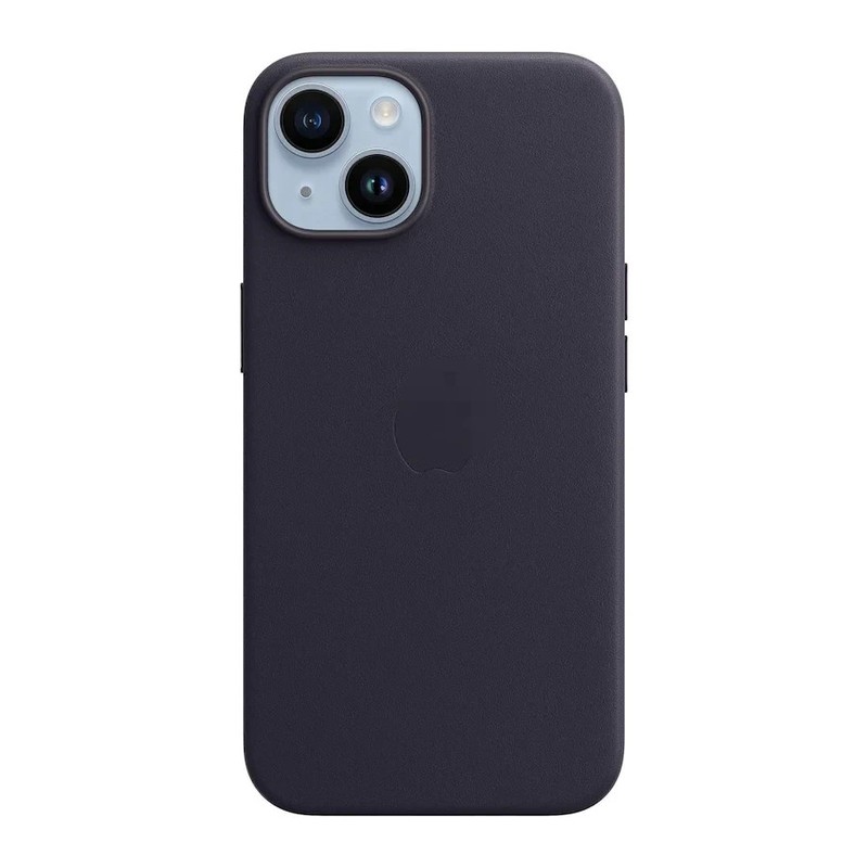 Open Box OEM Genuine Apple iPhone 14 Plus Leather Case with MagSafe – Midnight