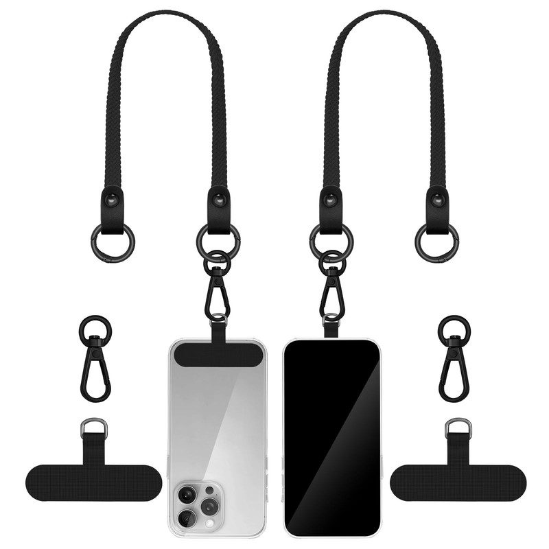 Stretchy Phone Lanyard Tether, 2 Pack Phone Leash Anti-theft Phone Strap for …