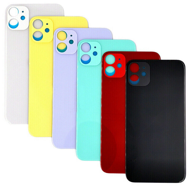 Replacement Rear Back Housing Glass Big Hole For iPhone 8 XR 12 13 14 Pro Max gallery