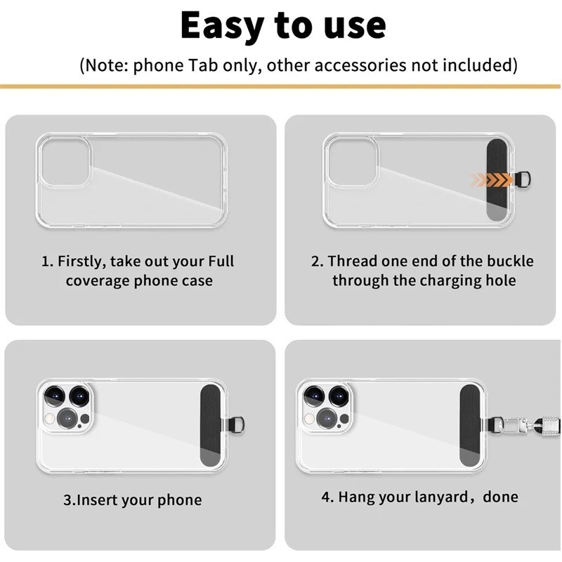 Nylon Phone Tether Tab Universal Lanyard Connector for iPhone samsung case cover gallery