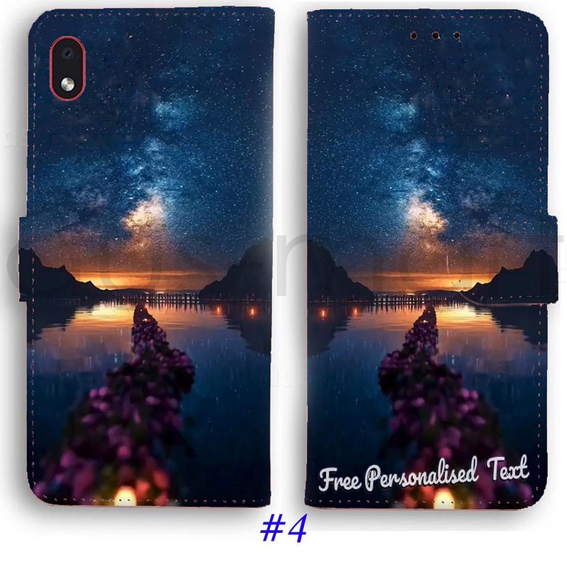 Personalised Text Wallet Phone Cover For Samsung A8 12 20 22 30 51 52s J8 J5 Pro gallery