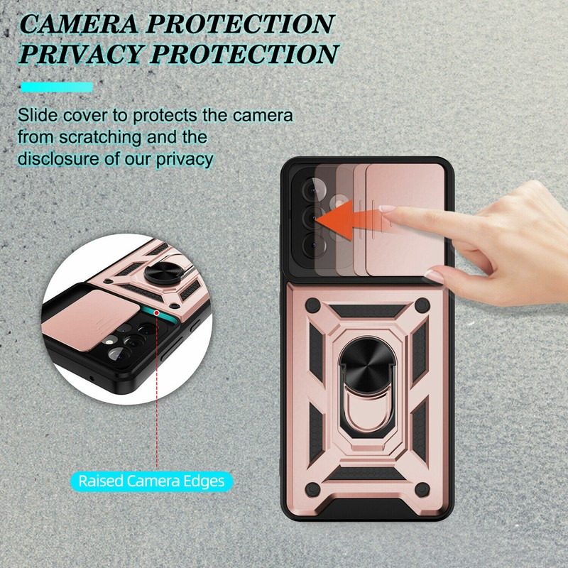 Fr Samsung Galaxy A12 A32 A52 A53 A14 5G Case Camera Lens Slide Protection Cover gallery