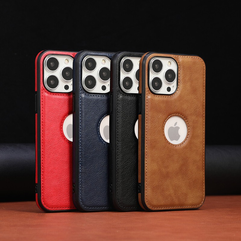 For iPhone 13 Pro Max 12 Mini 11 XS XR Luxury Slim Leather Ultra Thin Case Cover