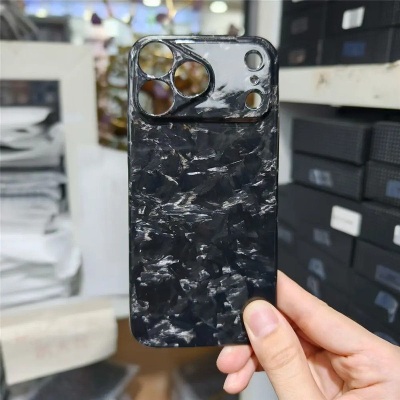 Genuine Forged Carbon Fiber Case for iPhone 17 Pro Max Thin Hard Armor Cover