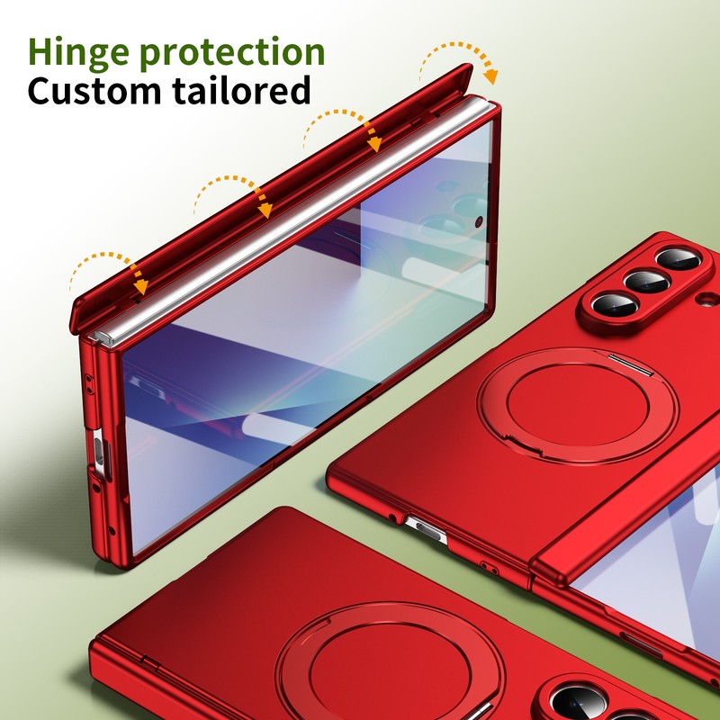 For Samsung Galaxy Z Fold 7 6 5 Magnetic Ring Stand Hinge Screen Protector Case gallery
