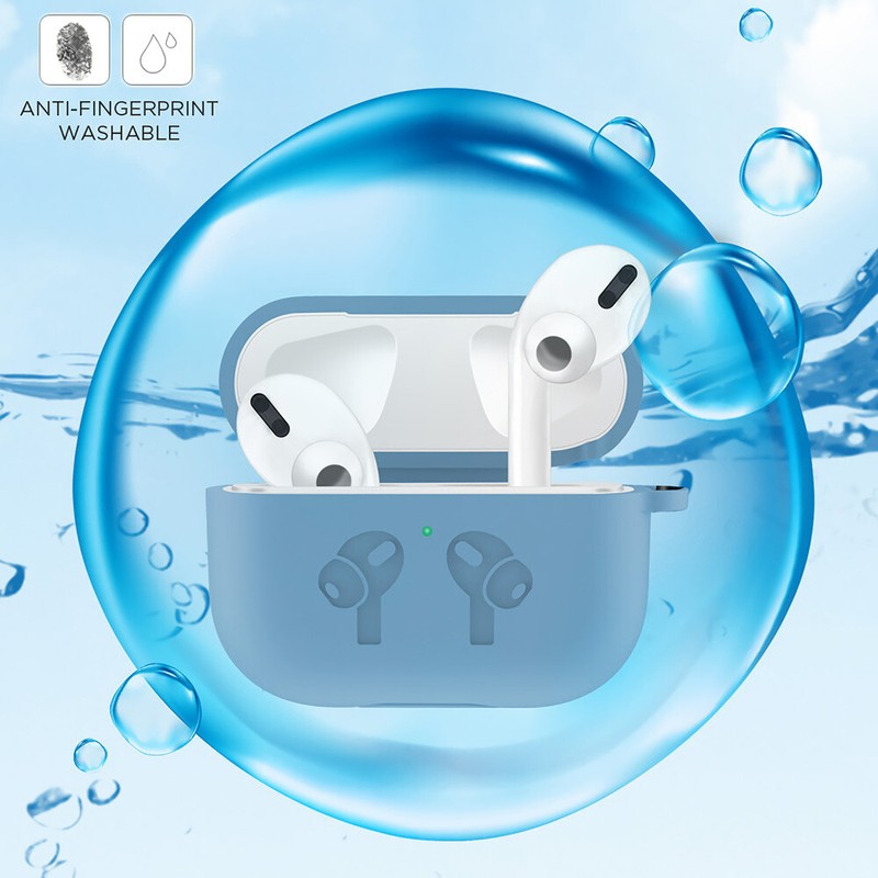 Silicone Case Cover with Keychain Protective Skin for Apple AirPods Pro Gen gallery