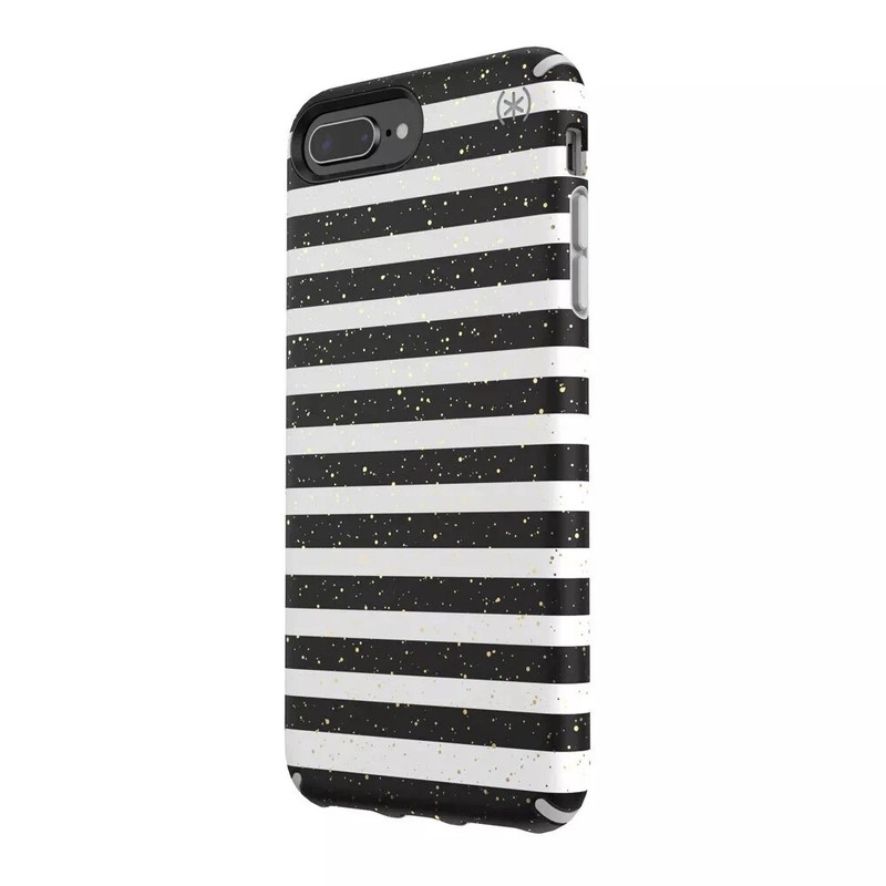 iPhone 8 Plus/7 Plus/6s Plus/6 Plus Inked Case Striped Gold/Gray
