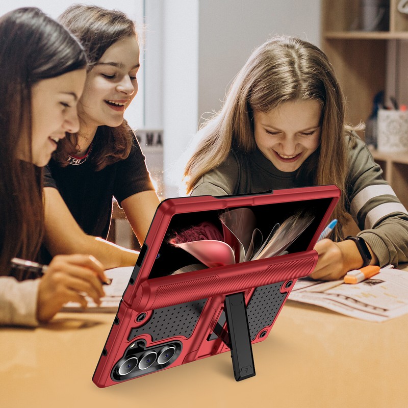For Samsung Galaxy Z Fold6/5 Shockproof Hinge Protection Stand Case Screen Cover gallery