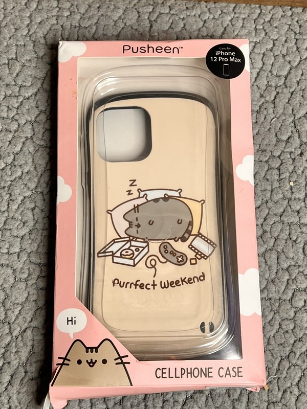 Pusheen Purrfect Weekend iPhone 12 Pro Max Phone Case Cream Color New