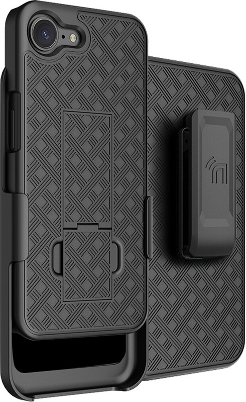 Slim Case and Belt Clip Holster Combo for iPhone 16e (2025) – Black
