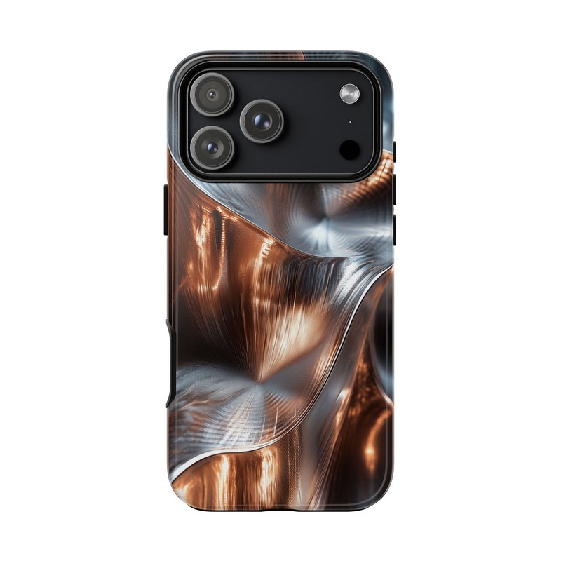 Silver Alloy Metal Abstract Chrome | Phone Case for iPhone, Galaxy, Pixel