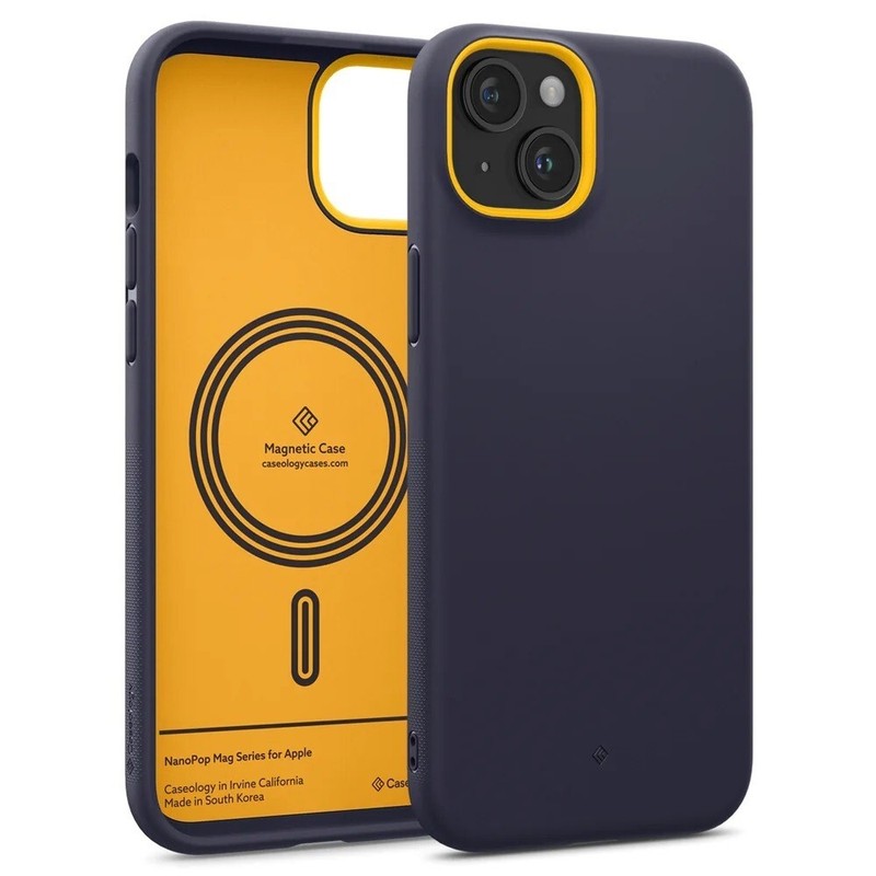 Caseology Apple iPhone 15 Nano Pop Mag Case MagSafe Blueberry Navy gallery