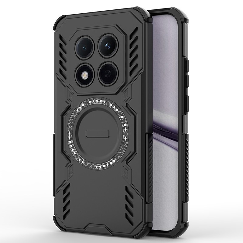 For XiaoMi RedMi Note 15 Pro+, Luxury 4 Airbags Magnetic Hybrid Rugged Hard Case