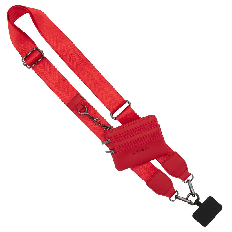 Save the Girls Clip & Go Crossbody Strap with Pouch - Solid Collection gallery