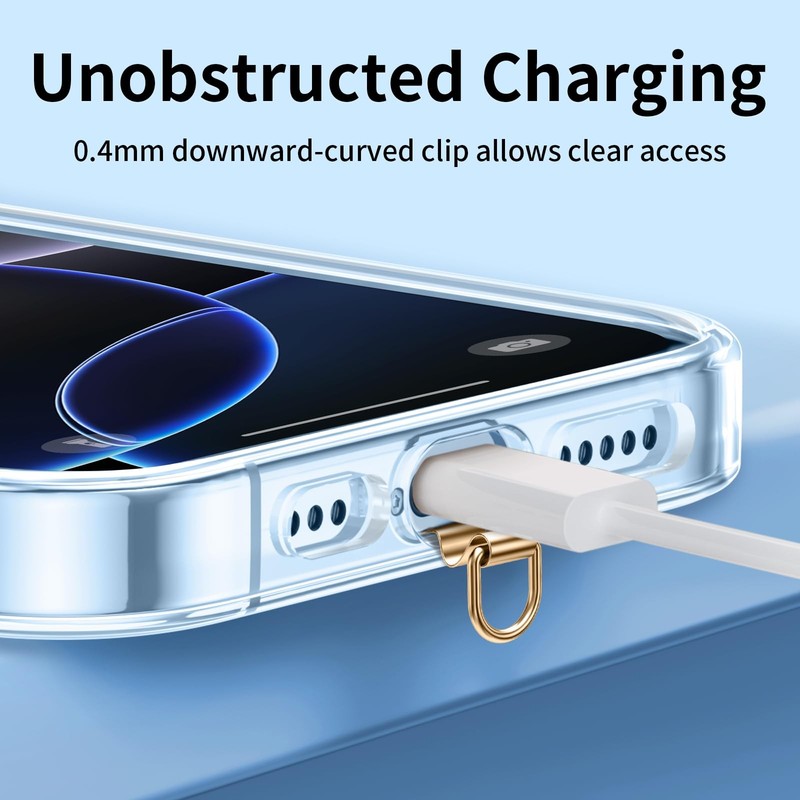 Phone Charm Holder, Mini Metal Tether Tab - Ultra Thin Stainless Steel Lanyar... gallery