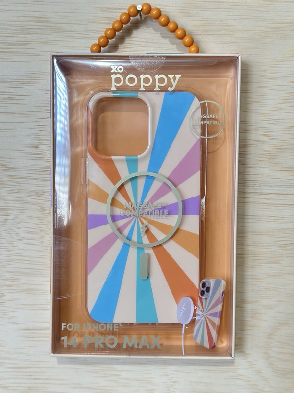 Xo Poppy iPhone Case ~ for 14 Pro Max Wireless Charging