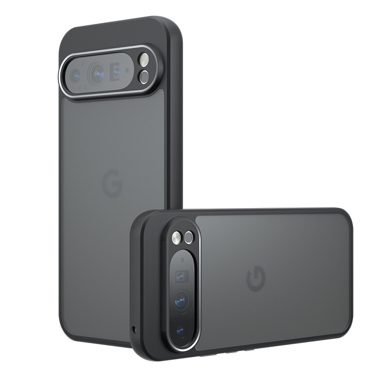 For Google Pixel 9 Pro XL/9 Luxury Business Matte Bumper Hard Rubber Tinted Case