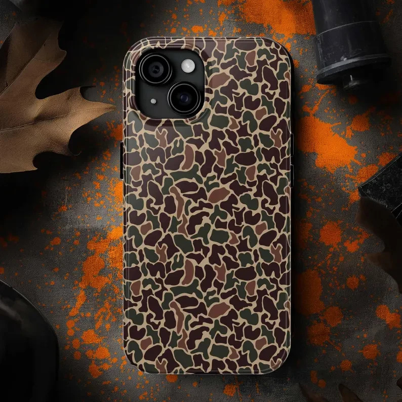 Duck Hunting Old School Camo Tough Phone Case For IPhone