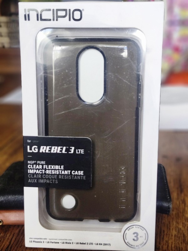 Incipio NGP Pure Clear Flexible Impact-Resistant Case Designed LG Rebel 3 LTE..G