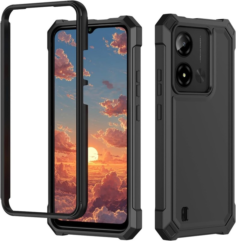 For Cloud Mobile Stratus C8 Prime MC8B654B Tough Hybrid Case Cell Phone Cover