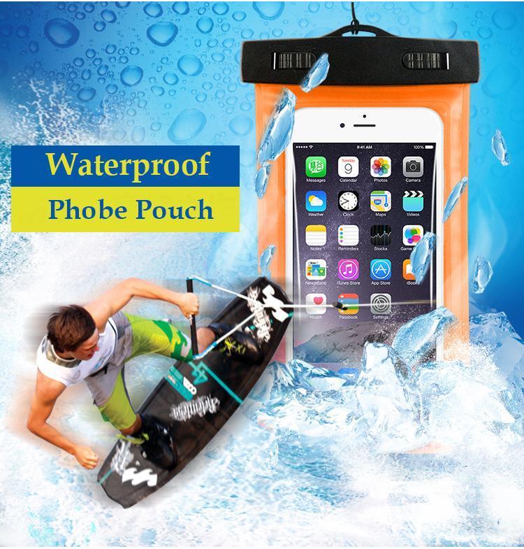 Universal Outdoor PVC plastic dry case sport cellphone protection waterproof bag