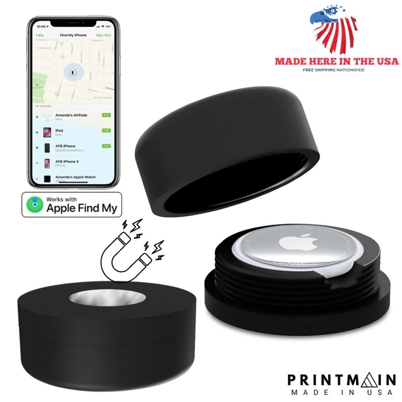 Apple AirTag Holder – Magnetic, Weather-sealed – GPS Tracker- Track Anything