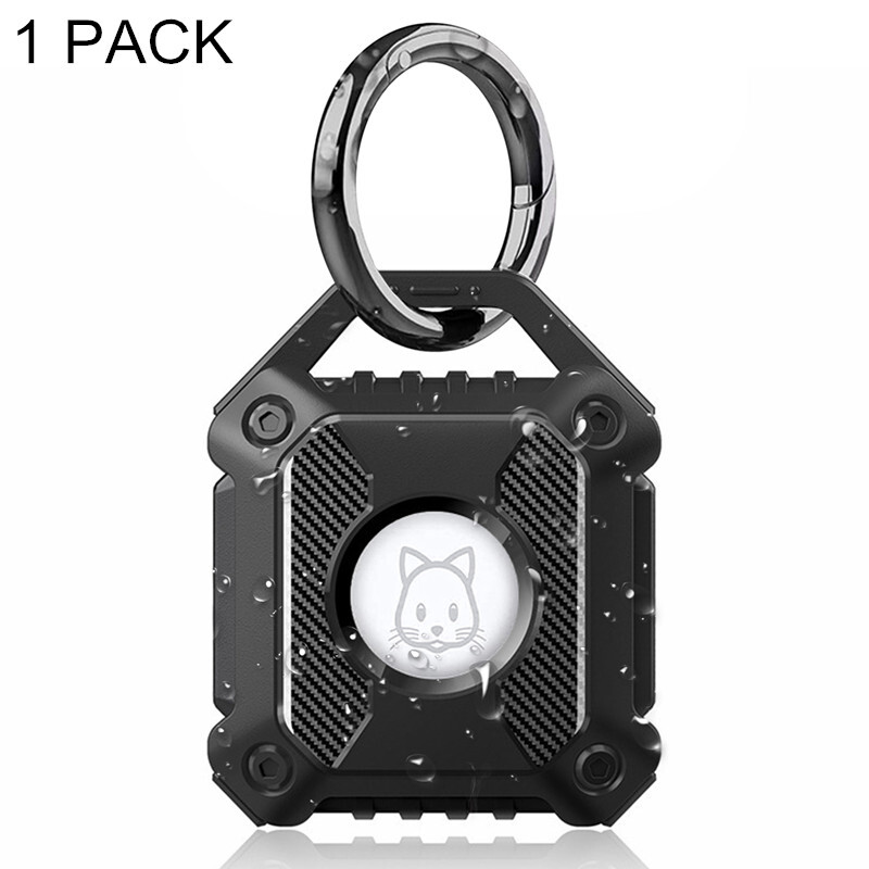 3/5 Pack Waterproof Airtag Holder Keychain Case Compatible Apple Air Tag Tracker