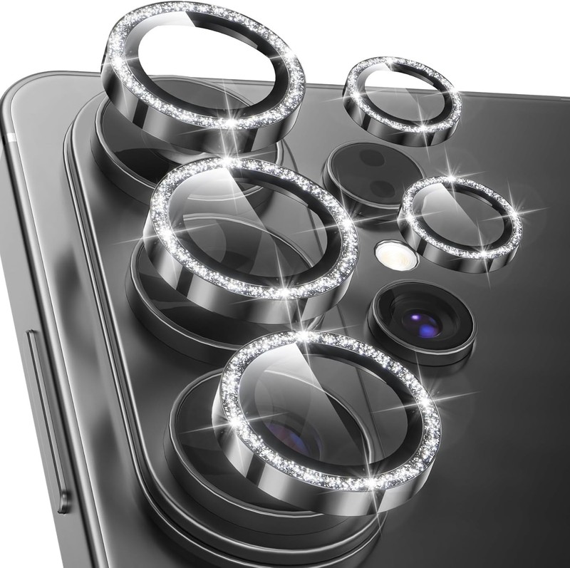 For Samsung S26 Ultra S26+ S26 Glitter Diamond Individual Camera Lens Protector