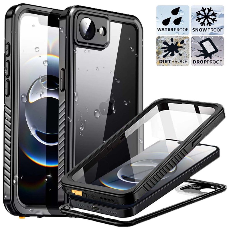 For iPhone 16E Waterproof Case Heavy Duty Full Shockproof Cover Screen Protector