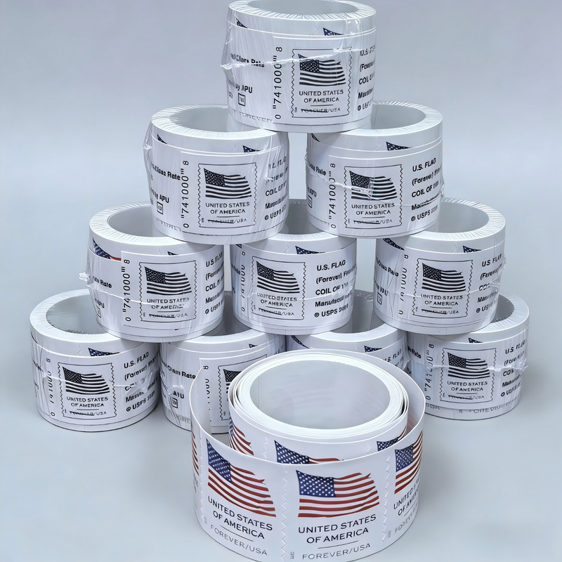 5 rolls of 2025 US New Stamps Collection (totaling 500 USPS)