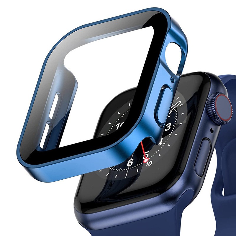 Waterproof Screen Protector Bumper Case Glass For Apple Watch Series 10/9/8/7/SE
