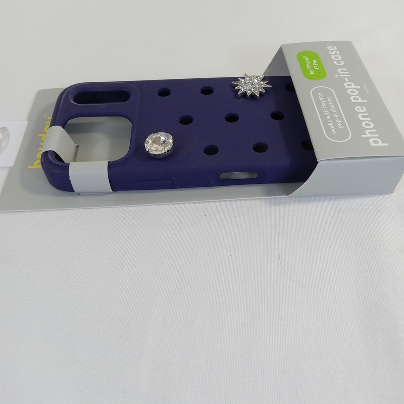 heyday iPhone 17 Pro Pop-In Case Navy Blue with 18 Tech Charms Bundle Nature gallery