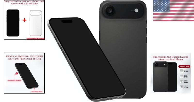 Fake Phone Dummy 1:1 Black Screen Display Model Toy For iPhone 17 Series gallery