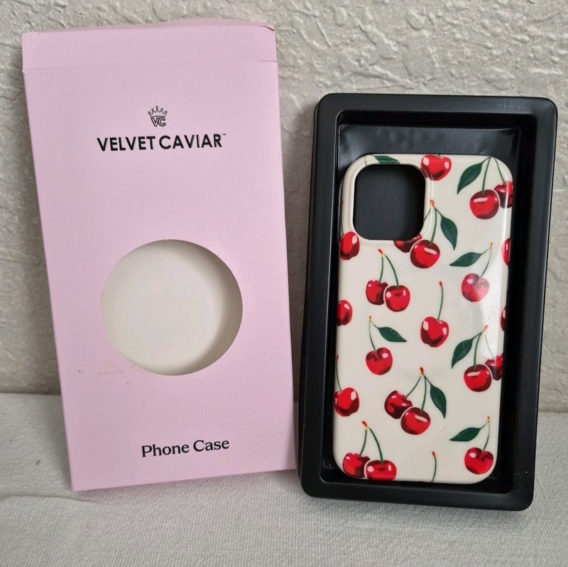 VELVET CAVIAR Mon Cheri Cherry Printed Tough iPhone Case Hard Cover